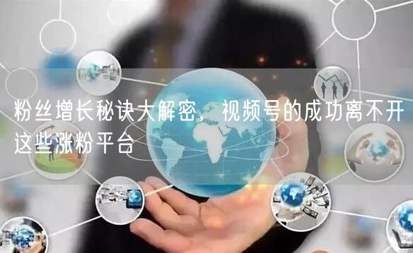 粉丝增长秘诀大解密，视频号的成功离不开这些涨粉平台