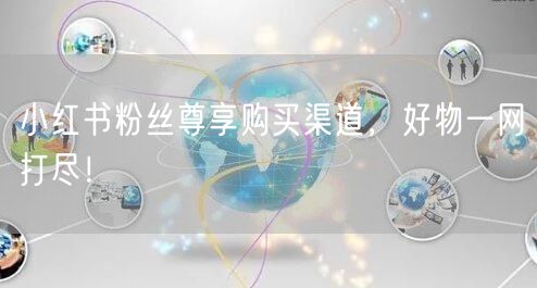 小红书粉丝尊享购买渠道,好物一网打尽!