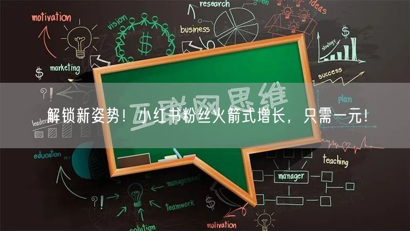 解锁新姿势！小红书粉丝火箭式增长，只需一元！