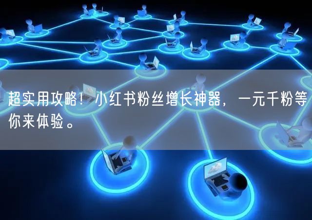 超实用攻略！小红书粉丝增长神器，一元千粉等你来体验。