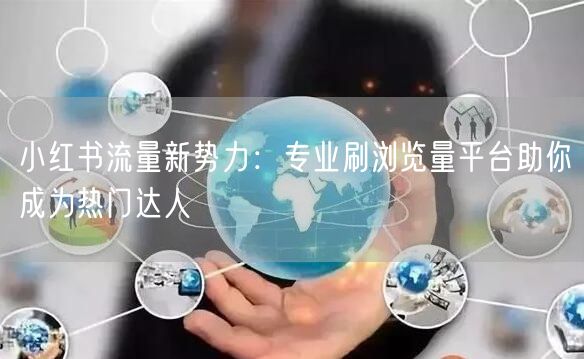 小红书流量新势力:专业刷浏览量平台助你成为热门达人