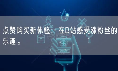 点赞购买新体验：在B站感受涨粉丝的乐趣。