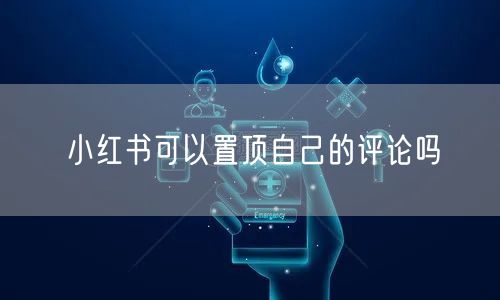 小红书可以置顶自己的评论吗